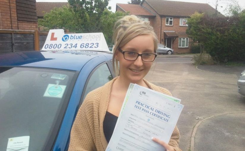 Well done to Megan Saunders from Wokingham who passed her test at Reading