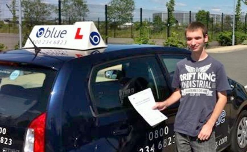 Stuart West of Arborfield passed his driving test in Farnborough