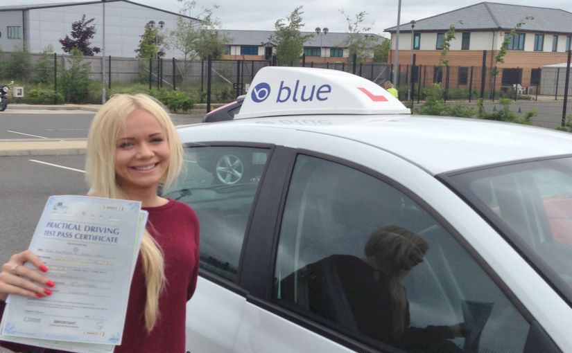 Rosamund Carey-Yard of Lightwater passed her driving test in Farnborough