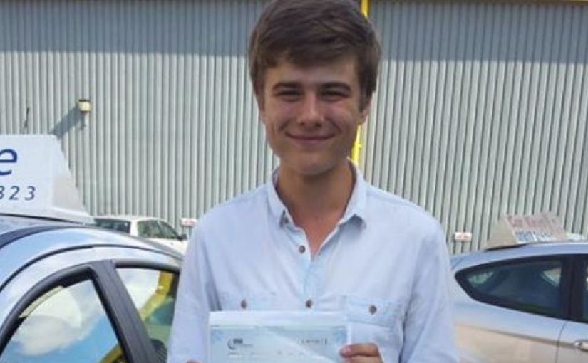 Congratulations Michael on passing your driving test at Chertsey
