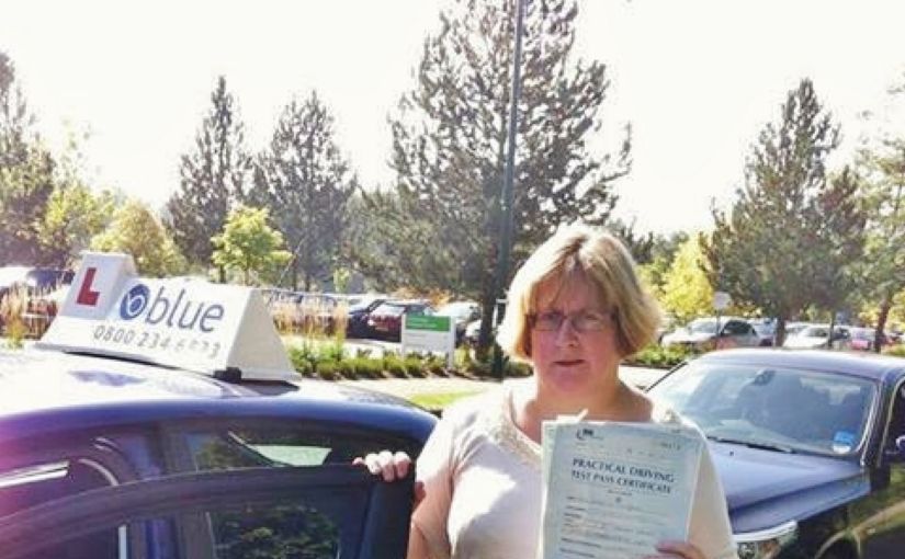 Congratulations to Anne from Bracknell on passing her test at Farnborough very first attempt
