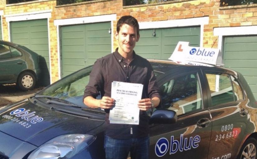 Well done to Alan of Binfield, Bracknell who passed his driving test