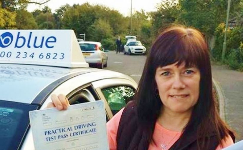 Congratulations Karen on conquering your nerves & passing your driving test