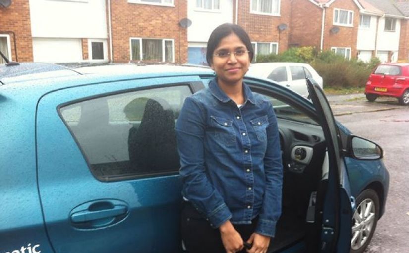 Very well done, Sujatha Korlam, for passing your practical test, first time, in Reading