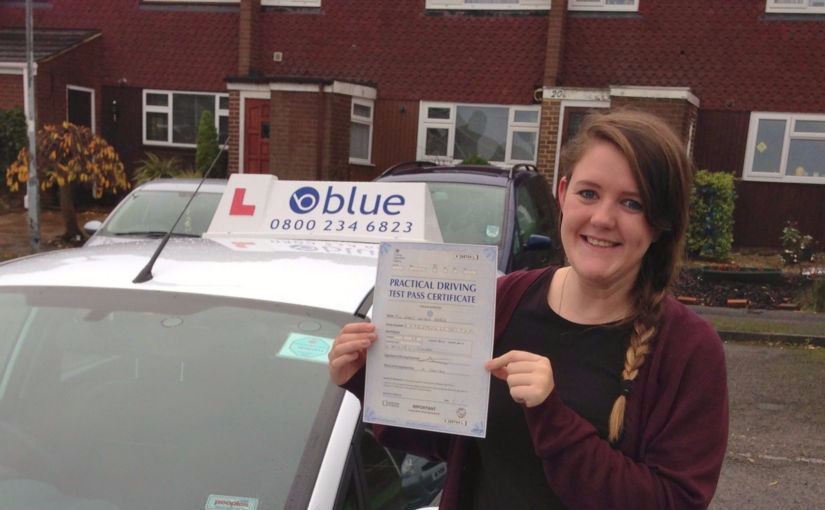 Well done to Keely Barber of Windsor, Berkshire who passed her test this morning in Slough.