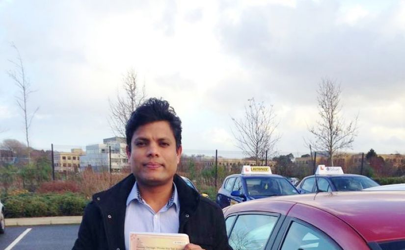 Well done Venkat from Bracknell who passed his Taxi Driving Test today in Farnborough