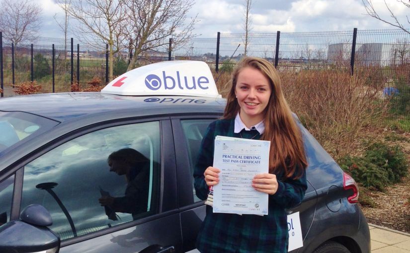 Great result for Sophie of Sunninghill, Berkshire who passed her driving test today First Time with ZERO faults in Farnborough