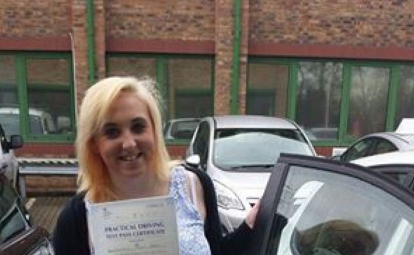 Well done Georgia on passing your driving test today first time at Chertsey.