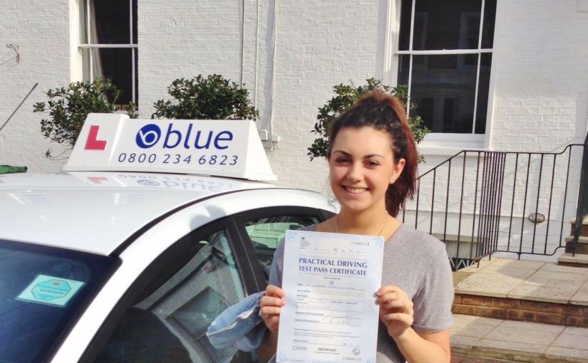 Windsor girl Izzy passes her driving test in Slough