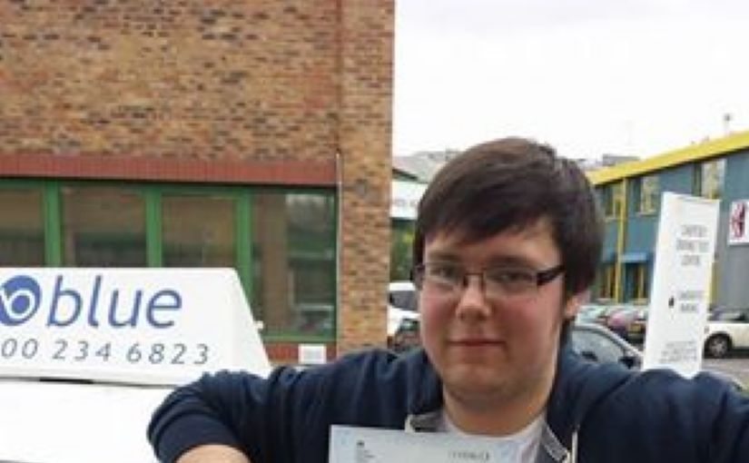 Congratulations Alex on passing your driving test at Chertsey with only a few minor driving faults