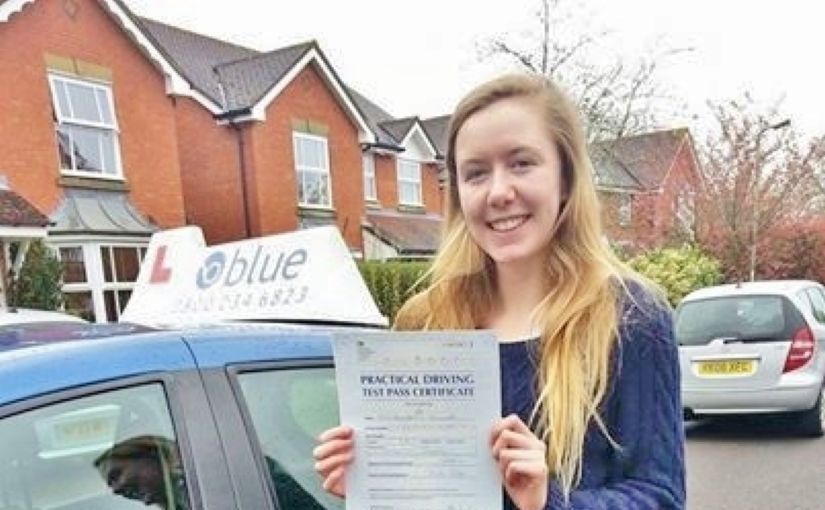 Congratulations to Annie Carminke of Woodley on passing your driving test at Reading