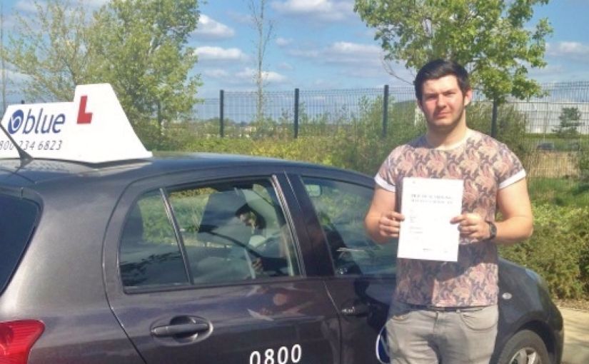 Well done to George of Bracknell, Berkshire who passed his driving test in Farnborough 1st Attempt