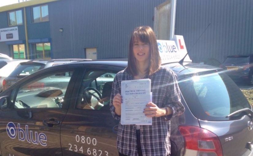 Great result for Sian Wiginton of Ascot, Berkshire who passed her driving test First Time