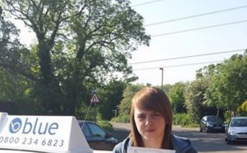 Congratulations Megan on passing your driving test today at Chertsey