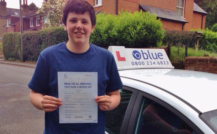 Great result for Archie Luckhurst, of Chavey Down, Ascot who passed his driving test