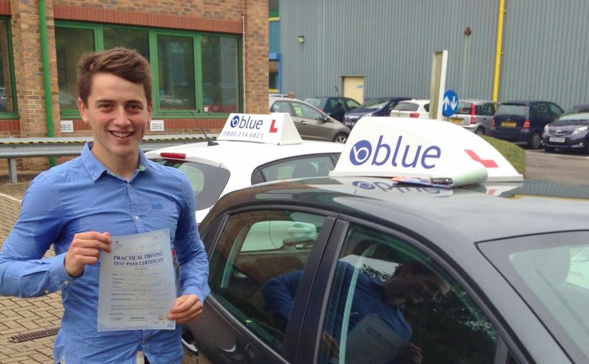 Brilliant result for Max Heaver of Chavey Down, Ascot, Berkshire who passed his driving test First Time