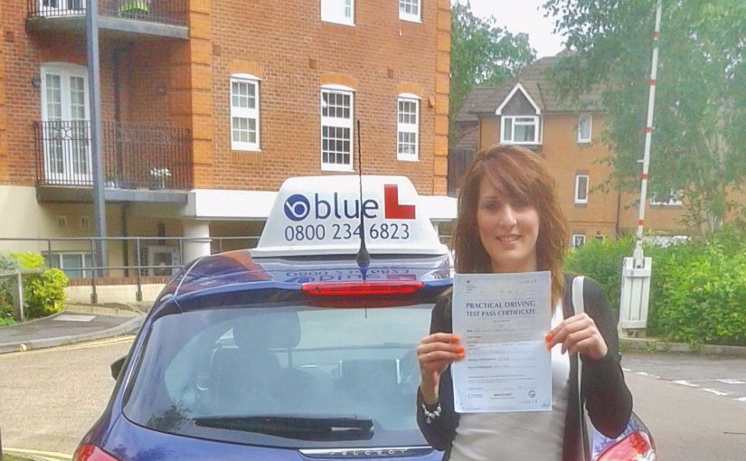 A nice result for Nicole from Farnborough for passing her driving test first time