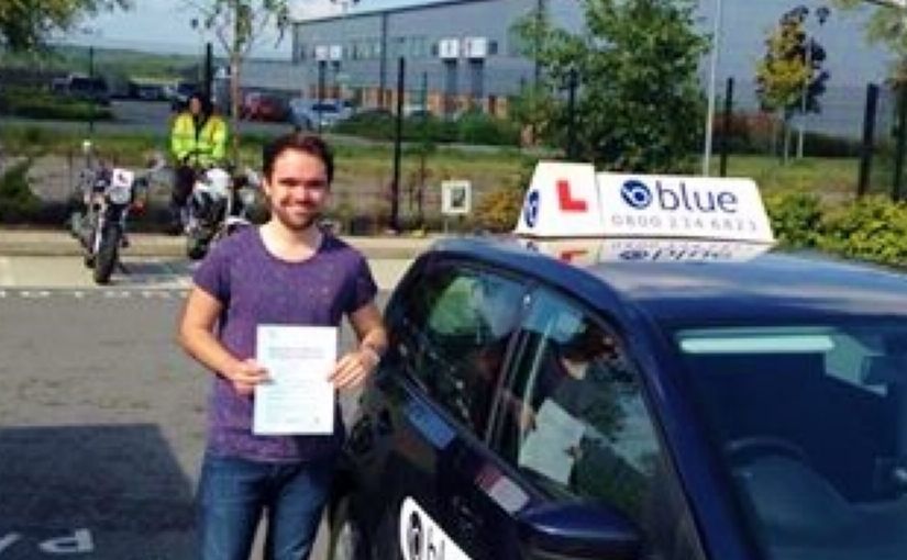 Chris Hutchings from South Ascot passed driving test in Farnborough