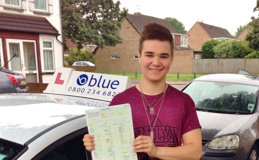 Great result for Sam Lewis of Langley Berkshire, who passed his driving test in Slough