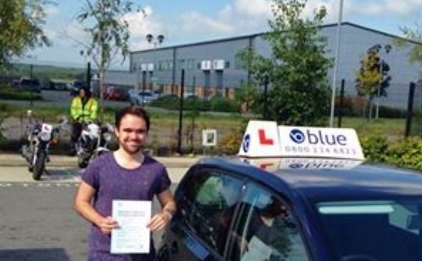 Chris Hutchings from South Ascot passed his driving test in Farnborough