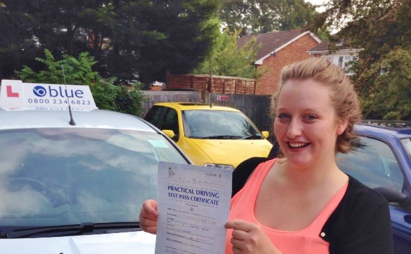 Congratulations to Zoe Whearty of Windsor, Berkshire who passed her driving test in Slough