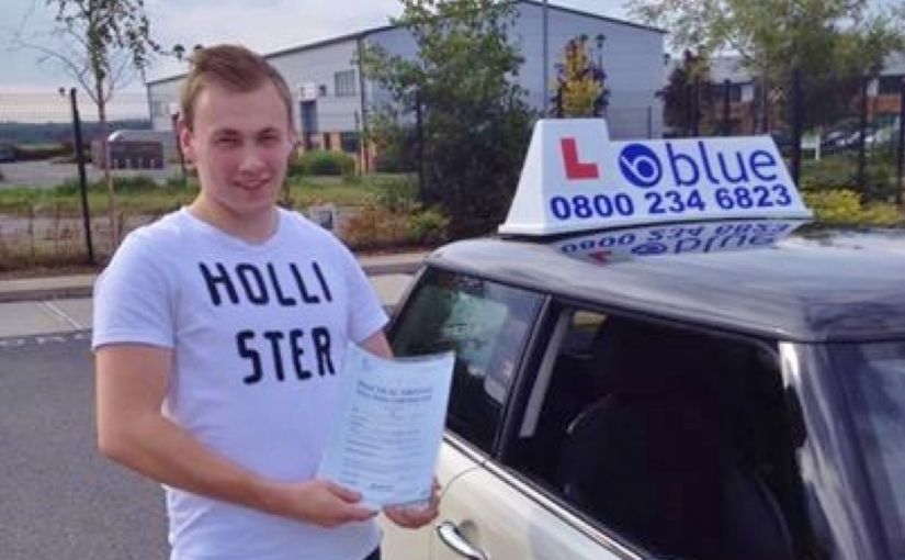 Many many congratulations to Lewis Starkey on passing your driving test today in Farnborough