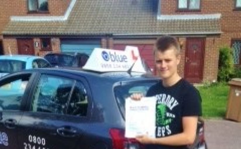 Well done to Ben Coulson of Woodley in Reading has passed his driving test in Reading