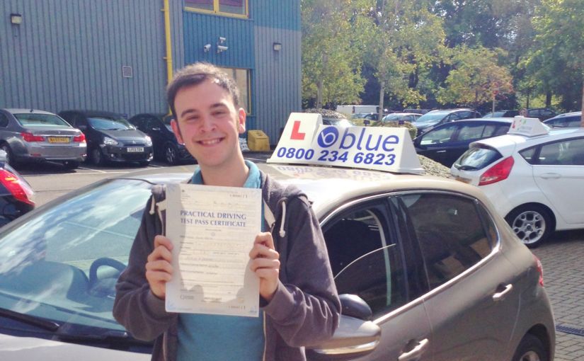 Great result for Sam Smith from Bracknell, Berkshire who passed his driving test First Time