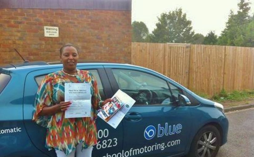 Donaa Nene has passed her practical test, in Reading