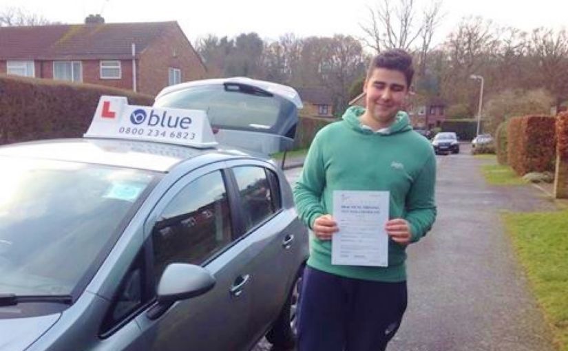 Congratulations Matthew Westbury on passing your driving test today