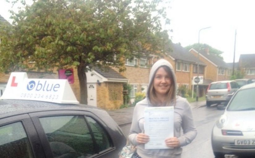 Great result for Rachel Warren of Winkfield Row, Berkshire passed her driving test 1st attempt