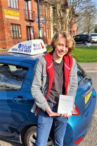 Adam Jones from Bracknell passed his Driving test in Slough
