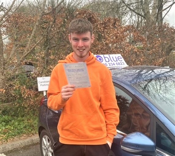 Ajay Evans Passed his driving test FIRST attempt in Yeovil