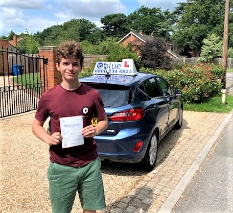Alex Bedford of Windsor Passed Driving Test in Slough