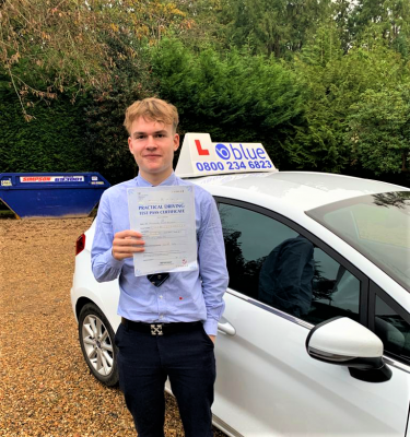 Alex Goderski of Sunningdale passed his driving test in Slough
