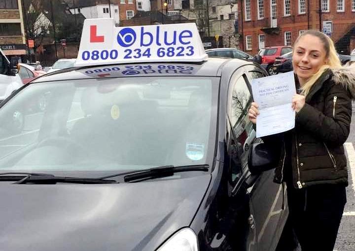 Congratulations to Alice who passed her driving test in Slough