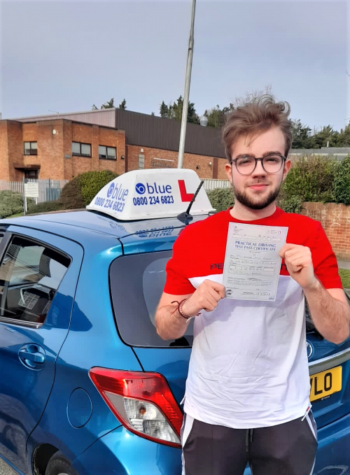 Andre Ribeiro from Reading passed his test in Reading