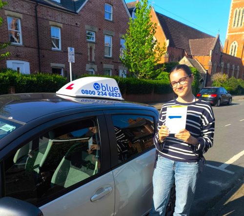 Anna B from Caversham Passed Driving Test in Reading