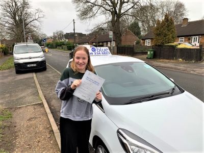 Ascot Driving Test pass for Amy Uttings