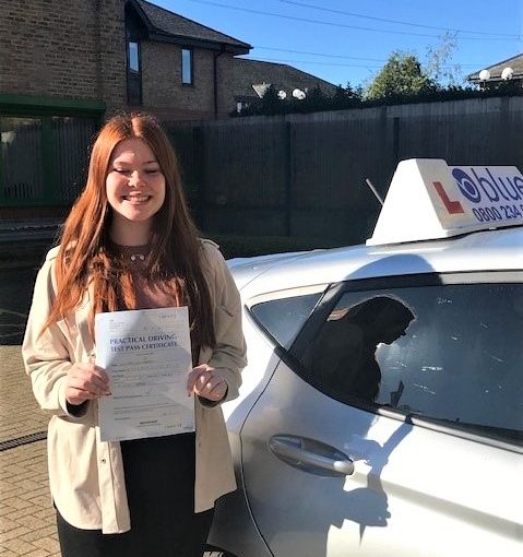 Lilly Maddans of Ascot Passed her Driving Test