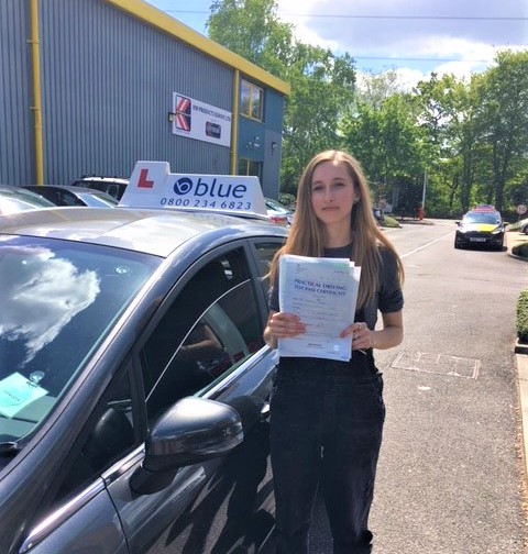 Gabby Jerram from Ascot passed driving test