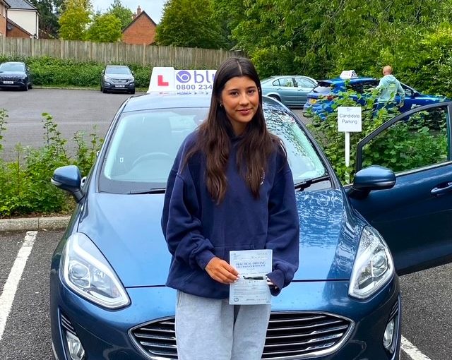 Ayla from Lopen Passed Driving Test First Time in Yeovil
