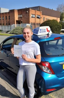 Beth Price from Wokingham passed her test in Reading