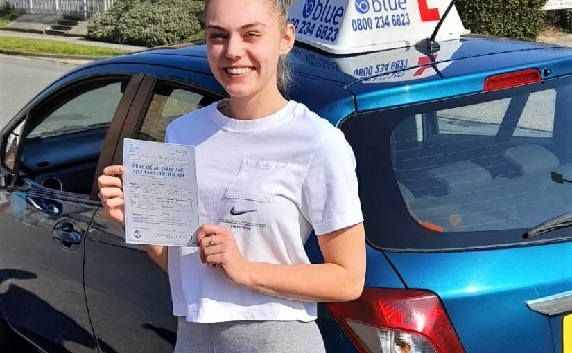 Beth Price from Wokingham passed her test in Reading