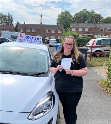 Bethany Flemming of Windsor Passed Driving test in Slough