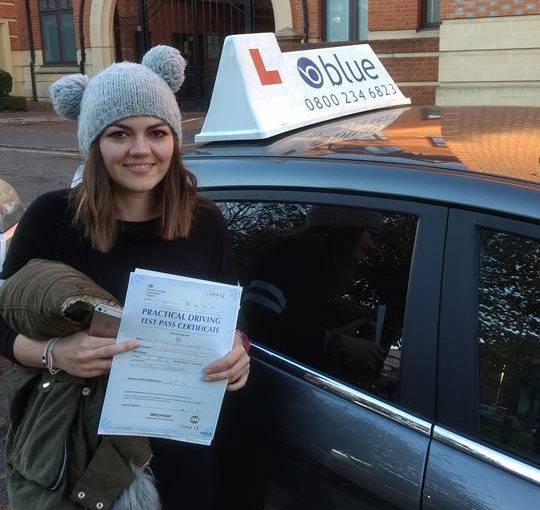 A brilliant result for Bethany Wigmore passed her test in Reading