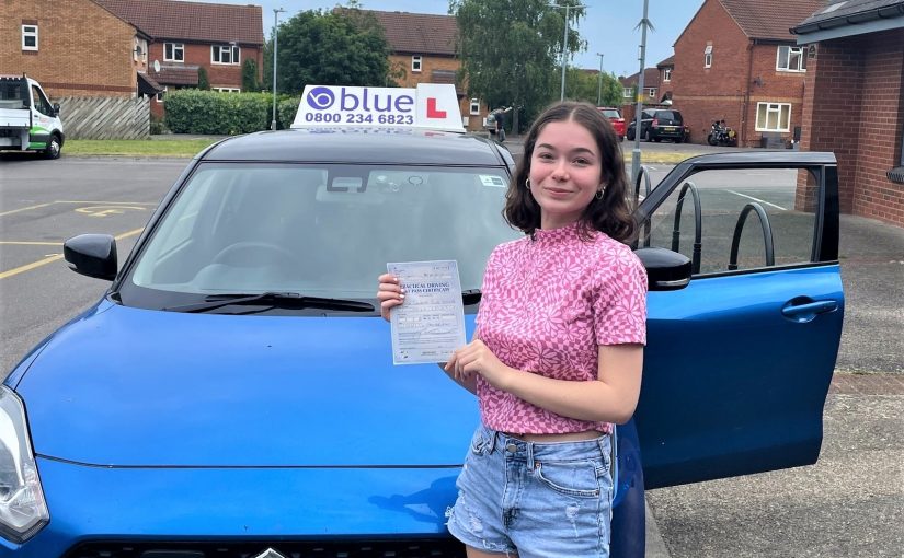 Bliss Keller of Frome Passed her Driving Test in Trowbridge FIRST Time