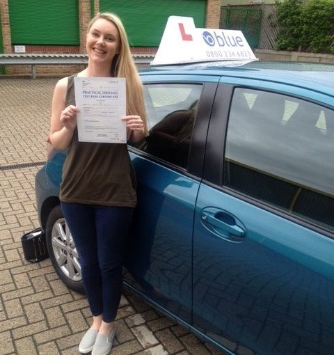 Abigail May Croucher from Bracknell, Berkshire passed driving test 1st attempt