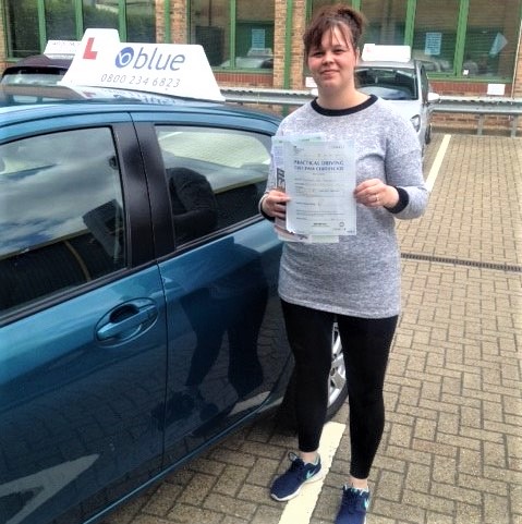 Result for Alex Plenderleith from Bracknell in Berkshire who passed her driving test