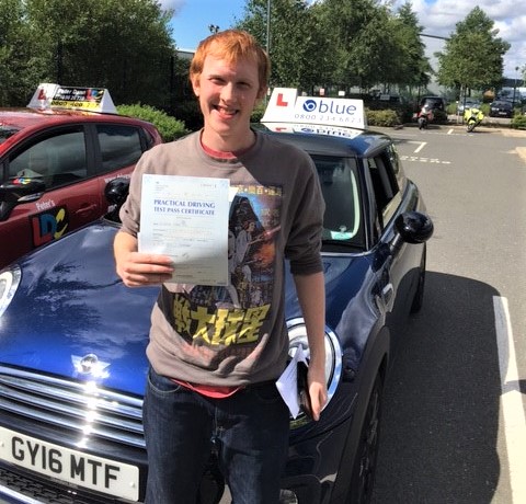 Congratulations to Alex Woods from Bracknell on passing your driving test at Farnborough Driving Test Centre